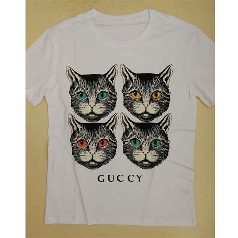 gucci t shirt cat green ayes|Gucci jersey t shirt.